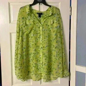 Lane Bryant- Long Sleeve Button Up Top - 26/28